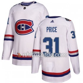 Montreal Canadiens Trikot Carey Price 31 Adidas 2017-2018 White 2017 100 Classic Authentic - Herren